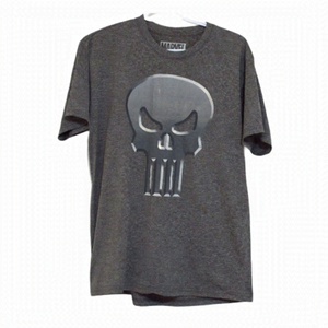 Marvel Gray Punisher Short Sleeve Medium Tee